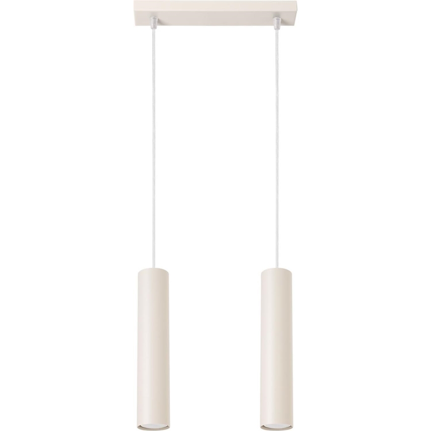 Chandelier on a string LAGOS 2xGU10/10W/230V creamy