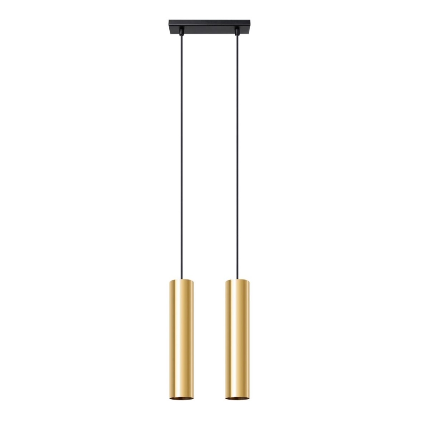 Chandelier on a string LAGOS 2xGU10/10W/230V gold