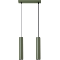 Chandelier on a string LAGOS 2xGU10/10W/230V green