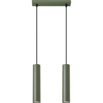 Chandelier on a string LAGOS 2xGU10/10W/230V green