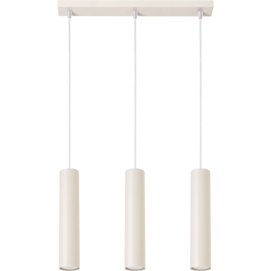 Chandelier on a string LAGOS 3xGU10/10W/230V creamy