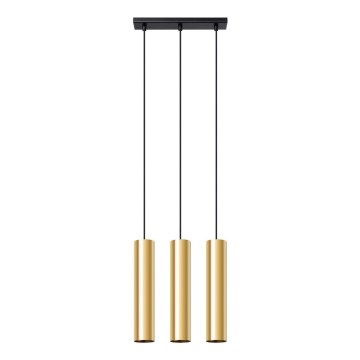 Chandelier on a string LAGOS 3xGU10/10W/230V gold