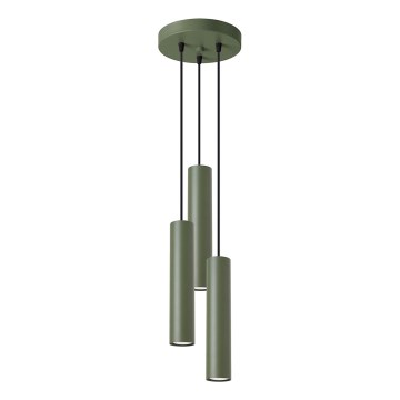 Chandelier on a string LAGOS 3xGU10/10W/230V green