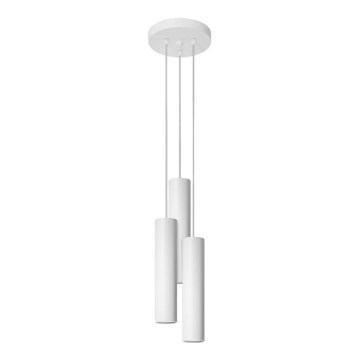 Chandelier on a string LAGOS 3xGU10/10W/230V white
