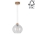 Chandelier on a string LAGUNA 1xE27/60W/230V oak - FSC certified