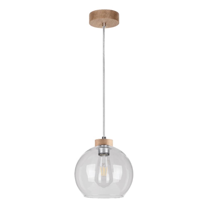 Chandelier on a string LAGUNA 1xE27/60W/230V oak