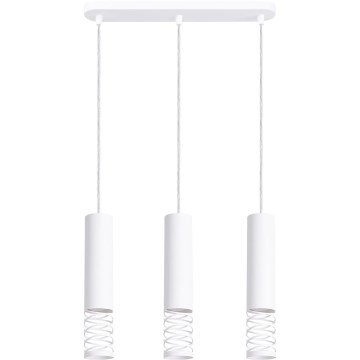 Chandelier on a string LAMI 3xGU10/10W/230V white