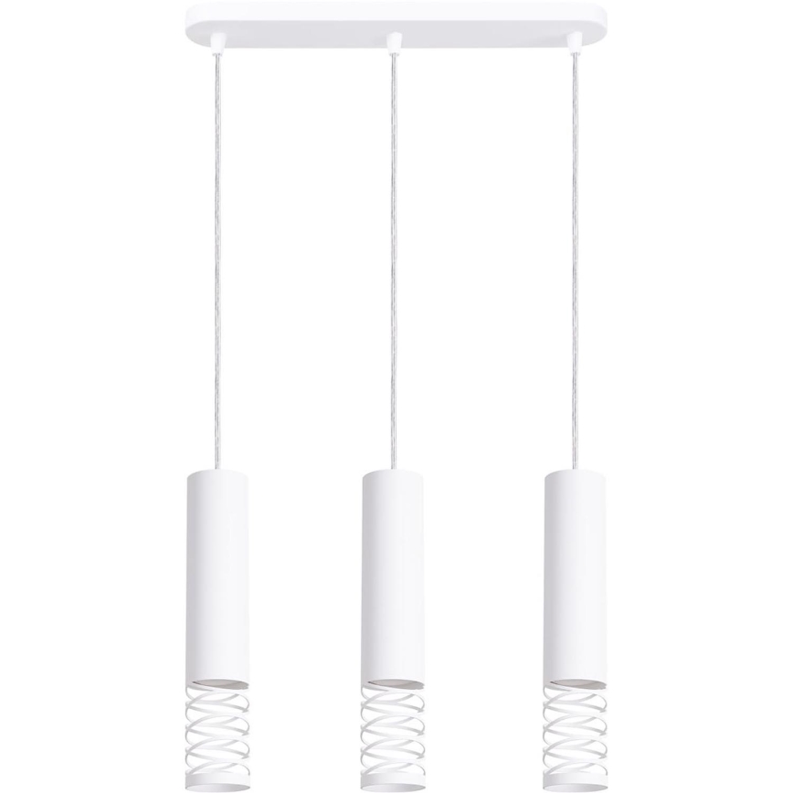 Chandelier on a string LAMI 3xGU10/10W/230V white