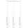 Chandelier on a string LAMI 3xGU10/10W/230V white