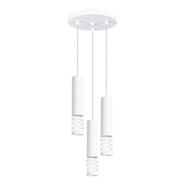 Chandelier on a string LAMI 3xGU10/10W/230V white