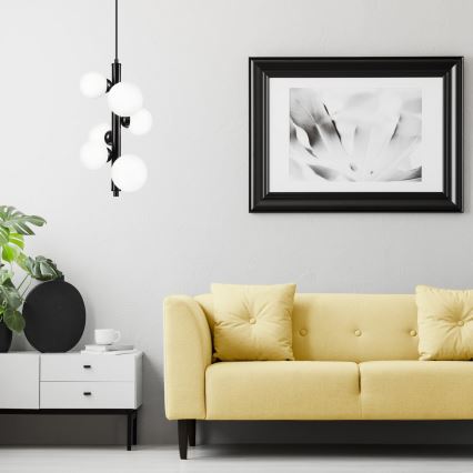 Chandelier on a string LARRY 6xG9/15W/230V