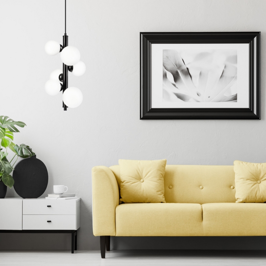 Chandelier on a string LARRY 6xG9/15W/230V