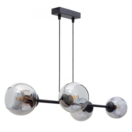 Chandelier on a string LATIL 4xE27/60W/230V black