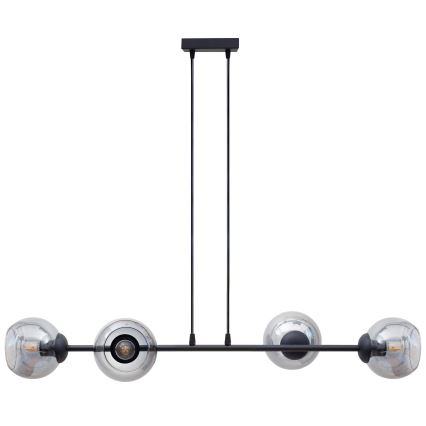 Chandelier on a string LATIL 4xE27/60W/230V black