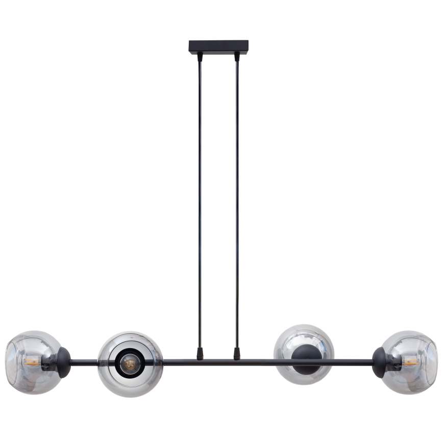 Chandelier on a string LATIL 4xE27/60W/230V black