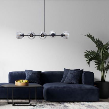 Chandelier on a string LATIL 6xE27/60W/230V