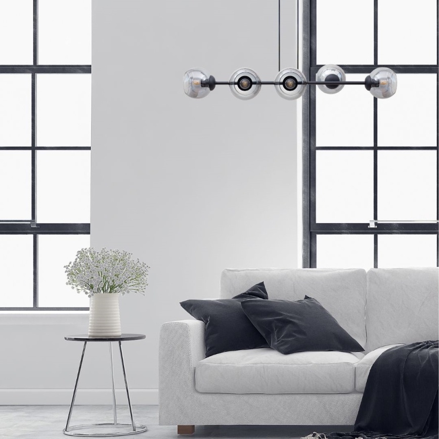 Chandelier on a string LATIL 6xE27/60W/230V