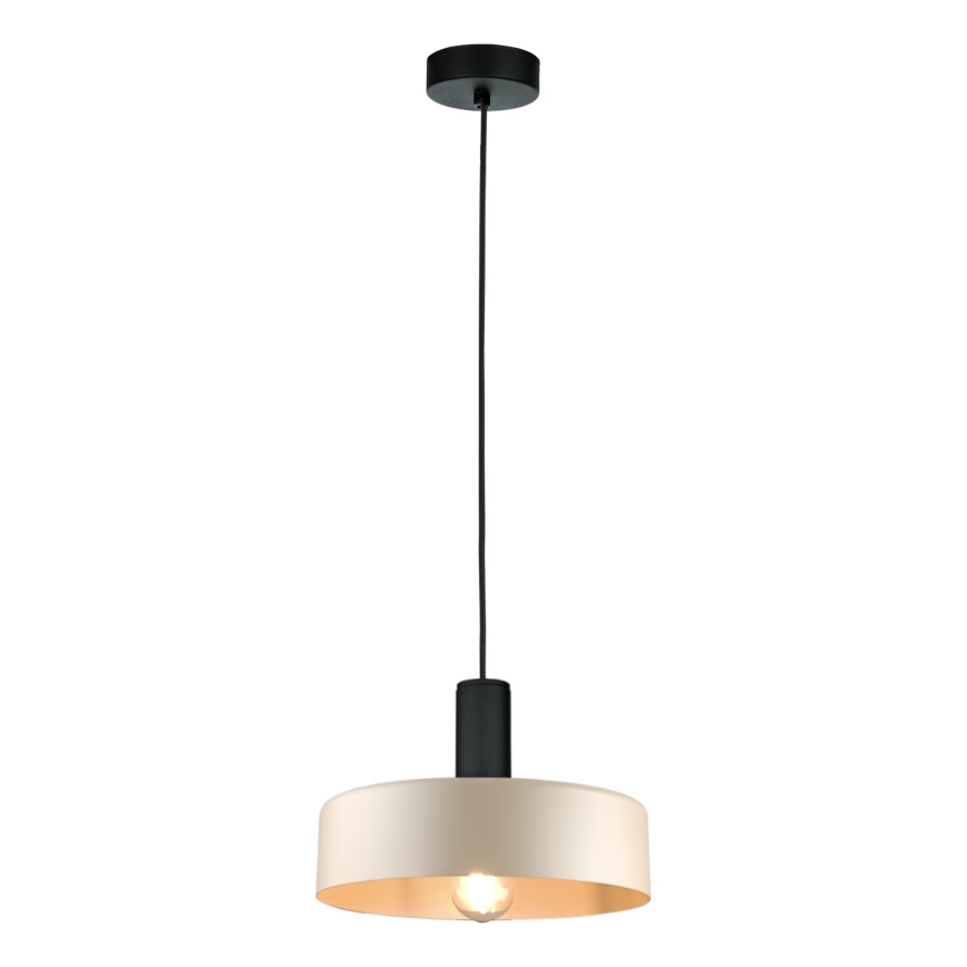 Chandelier on a string LATTE 1xE27/60W/230V beige/black