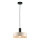 Chandelier on a string LATTE 1xE27/60W/230V beige/black