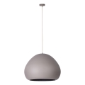Chandelier on a string LAVA 1xE27/15W/230V taupe/black