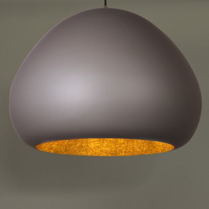 Chandelier on a string LAVA 1xE27/15W/230V taupe/gold