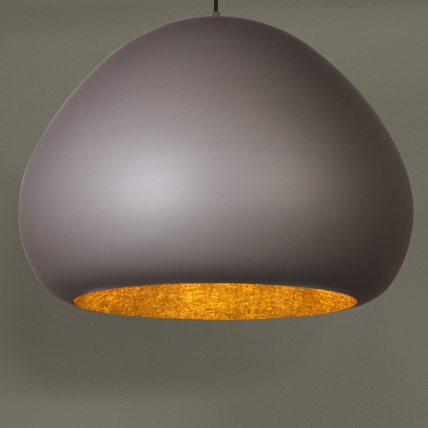Chandelier on a string LAVA 1xE27/15W/230V taupe/gold