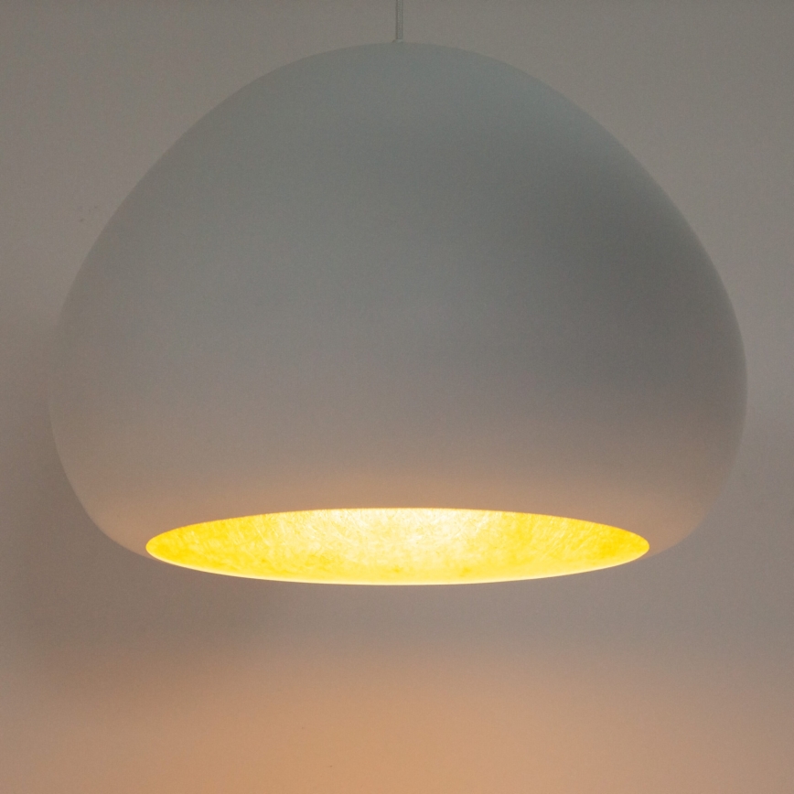 Chandelier on a string LAVA 1xE27/15W/230V white/gold