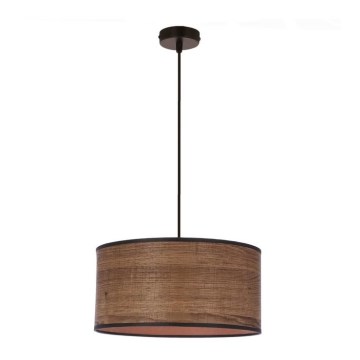 Chandelier on a string LEGNO 1xE27/40W/230V d. 30 cm brown