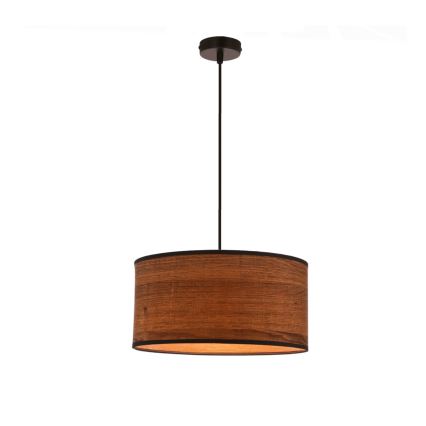 Chandelier on a string LEGNO 1xE27/40W/230V d. 30 cm brown