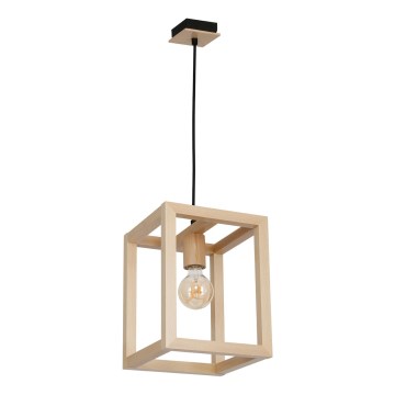Chandelier on a string LEGNO 1xE27/60W/230V