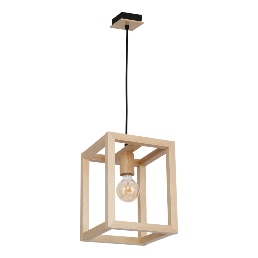 Chandelier on a string LEGNO 1xE27/60W/230V