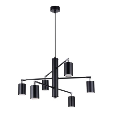 Chandelier on a string LEMMI 6xGU10/10W/230V black