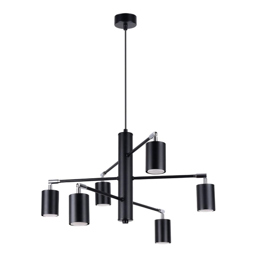 Chandelier on a string LEMMI 6xGU10/10W/230V black