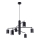 Chandelier on a string LEMMI 6xGU10/10W/230V black