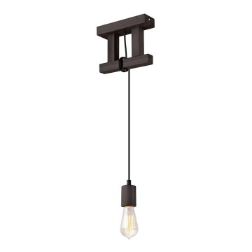 Chandelier on a string LEON 1xE27/60W/230V beech - FSC certified