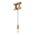 Chandelier on a string LEON 1xE27/60W/230V beech