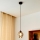 Chandelier on a string LILI 1xE27/15W/230V black/grey