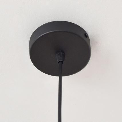 Chandelier on a string LILI 1xE27/15W/230V black/grey