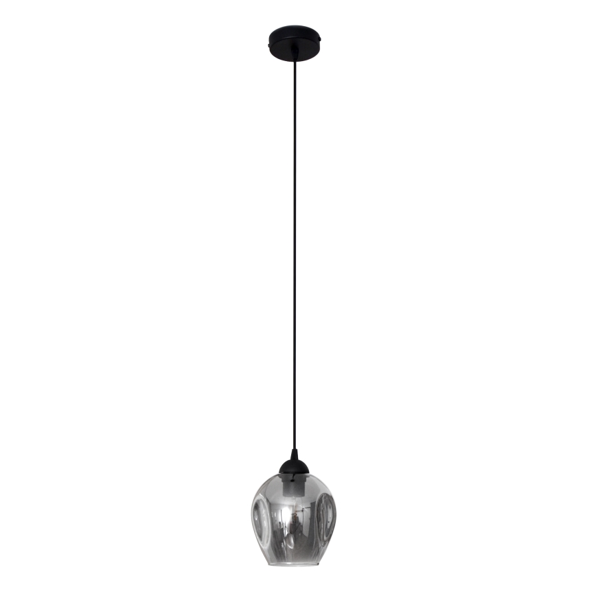 Chandelier on a string LILI 1xE27/15W/230V black/grey