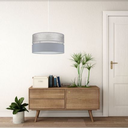 Chandelier on a string LIMA 1xE27/60W/230V grey