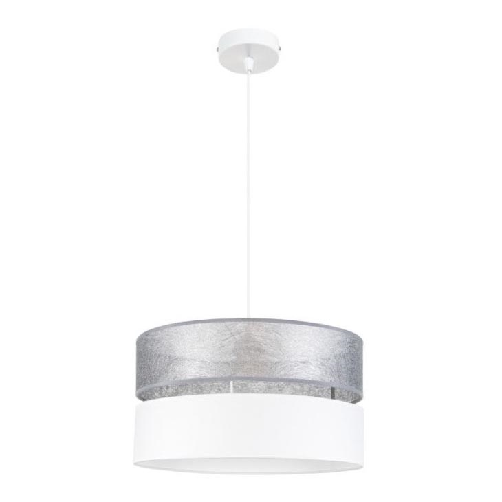 Chandelier on a string LIMA 1xE27/60W/230V silver/white