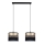 Chandelier on a string LIMA 2xE27/60W/230V golden/black