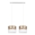 Chandelier on a string LIMA 2xE27/60W/230V golden/white