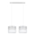 Chandelier on a string LIMA 2xE27/60W/230V silver/white