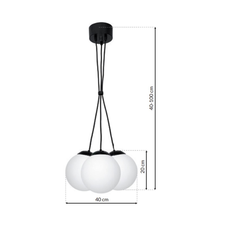 Chandelier on a string LIMA 3xE14/40W/230V