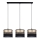 Chandelier on a string LIMA 3xE27/60W/230V gold/black