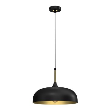 Chandelier on a string LINCOLN 1xE27/60W/230V d. 35 cm black