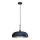 Chandelier on a string LINCOLN 1xE27/60W/230V d. 35 cm blue