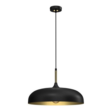 Chandelier on a string LINCOLN 1xE27/60W/230V d. 45 cm black