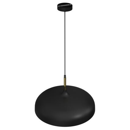 Chandelier on a string LINCOLN 1xE27/60W/230V d. 45 cm black